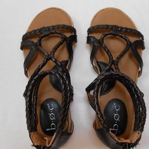 BOC Black Gladiator Sandals